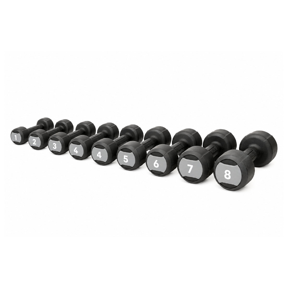 Life Fitness Studio Single Urethane Dumbbell - Black/ Grey (pcs)