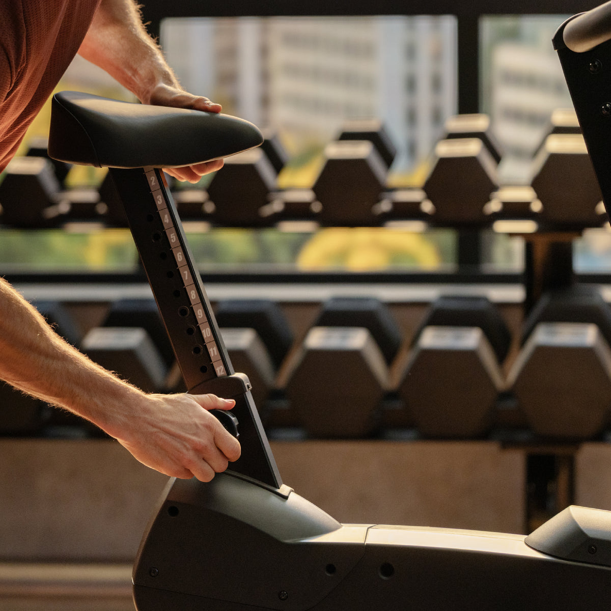 Life Fitness Atmos Upright Bike SL Console