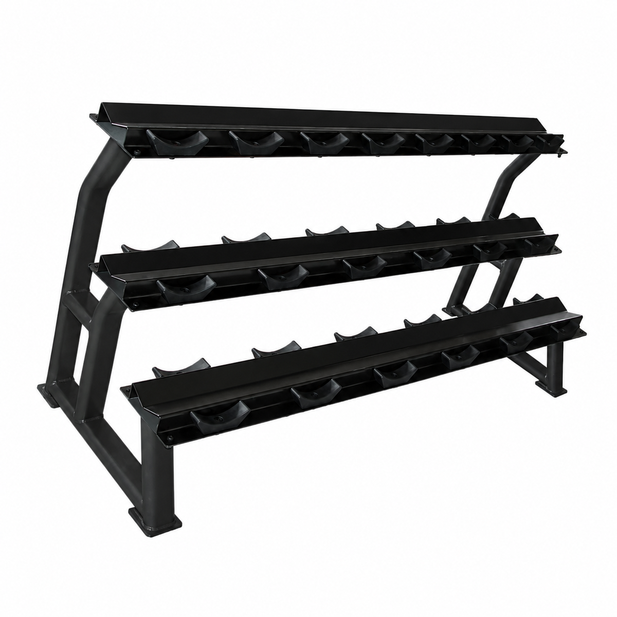 F1-Recreation 3-Tier Dumbbell Rack (Hold 10 pair)
