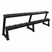 F1 Recreation 2-Tier Dumbbell Rack (Hold 10 pair)