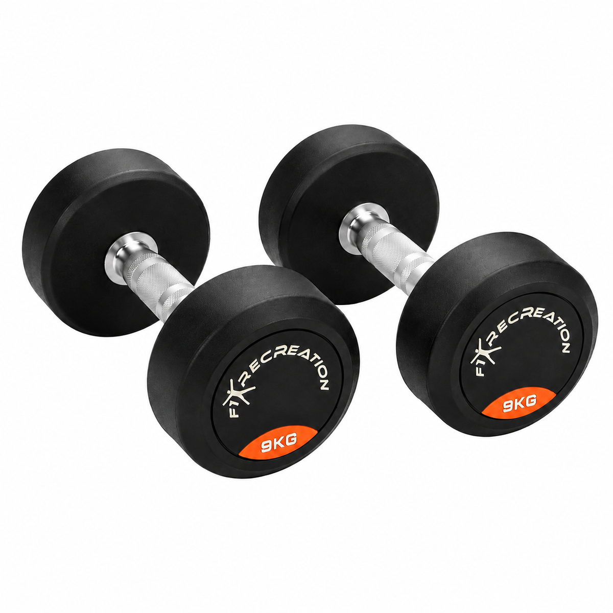 F1 Recreation Round Dumbbells Chrome Handle