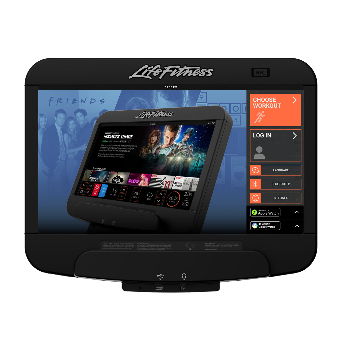 CPO Life Fitness Integrity D Treadmill SE3HD (21") | Black