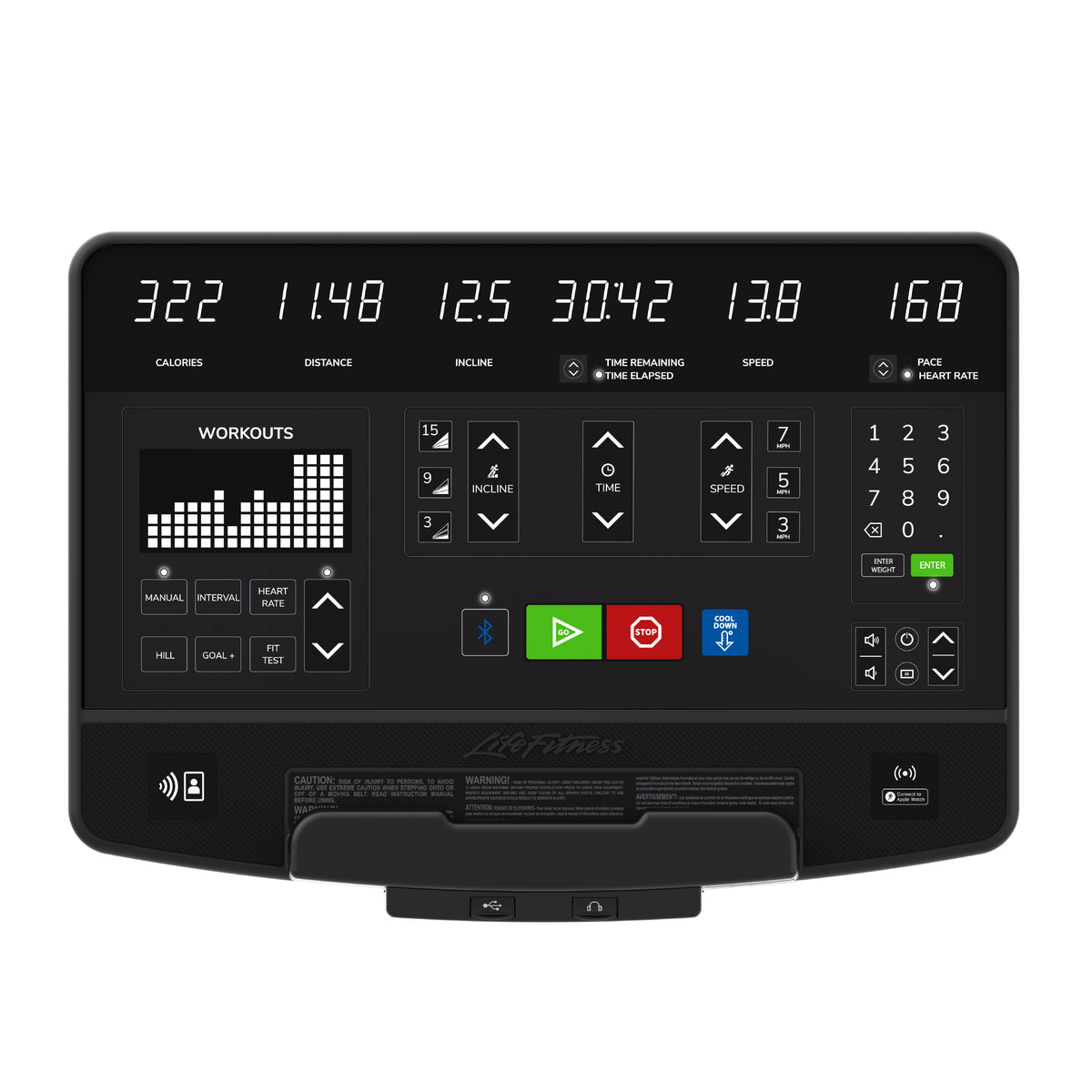 Life Fitness Atmos Treadmill SL Console