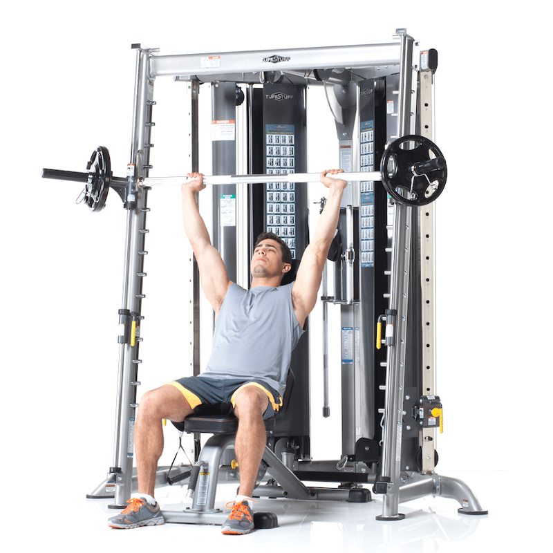TuffStuff Corner Multi Functional Trainer with Smith Press | Home Gym System (CXT200-150 + CXT225)