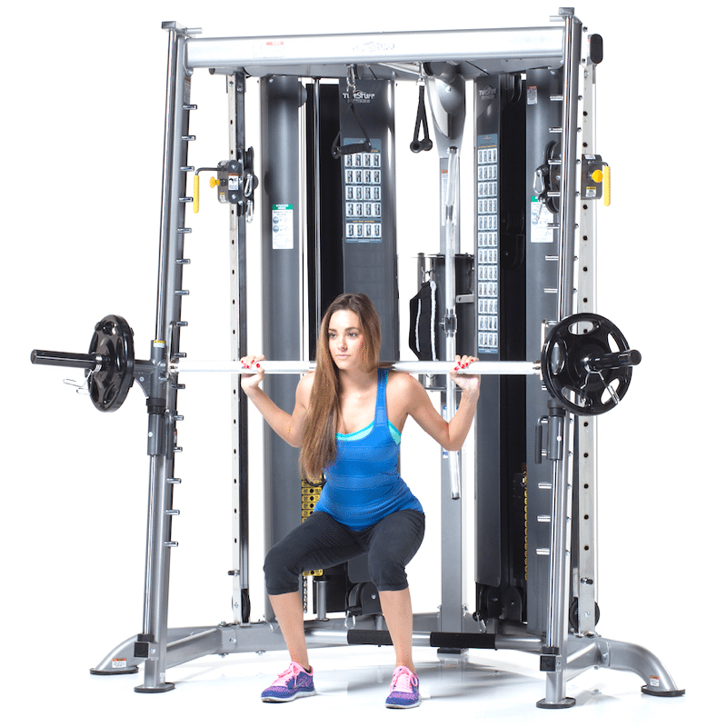 TuffStuff Corner Multi Functional Trainer with Smith Press | Home Gym System (CXT200-150 + CXT225)