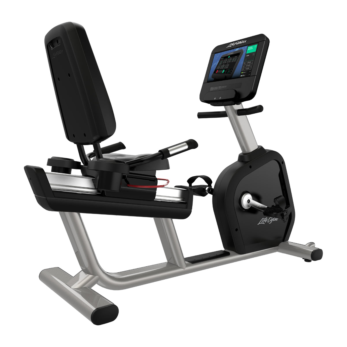Life Fitness Integrity D Recumbent Bike SE3HD | Arctic Silver