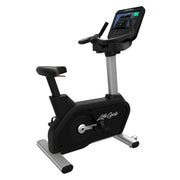 CPO Life Fitness Integrity D Upright Bike SE3HD | Arctic Silver