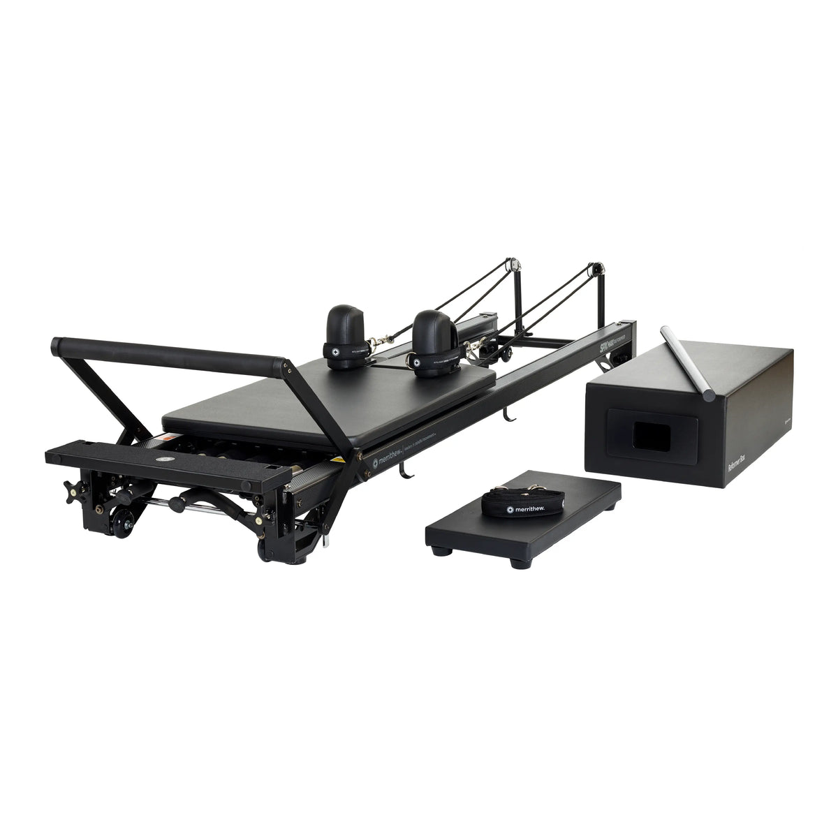 Merrithew SPX® Max Reformer Bundle with Vertical Stand and High Precision Gearbar (Jet Black)
