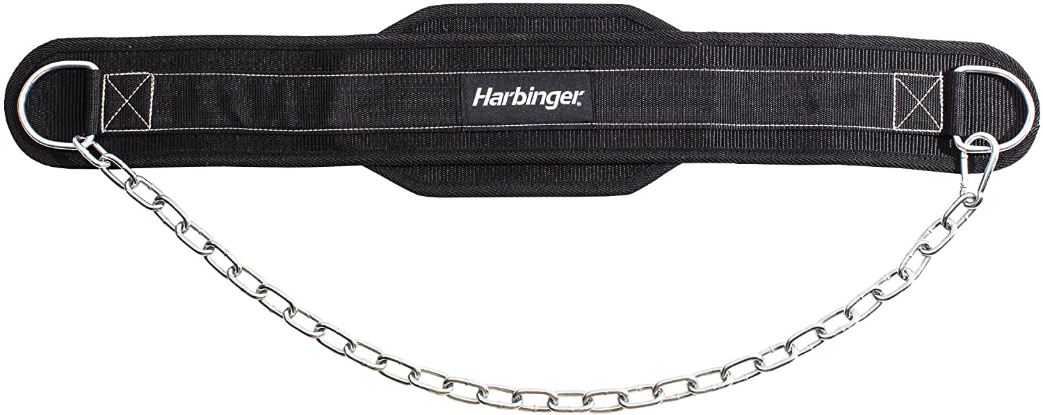 Harbinger PolyPro Dip Belt with GunMetal Chain